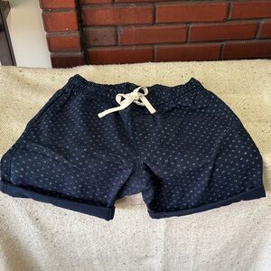 J. Crew Outlet Navy Patterned Stadium Shorts